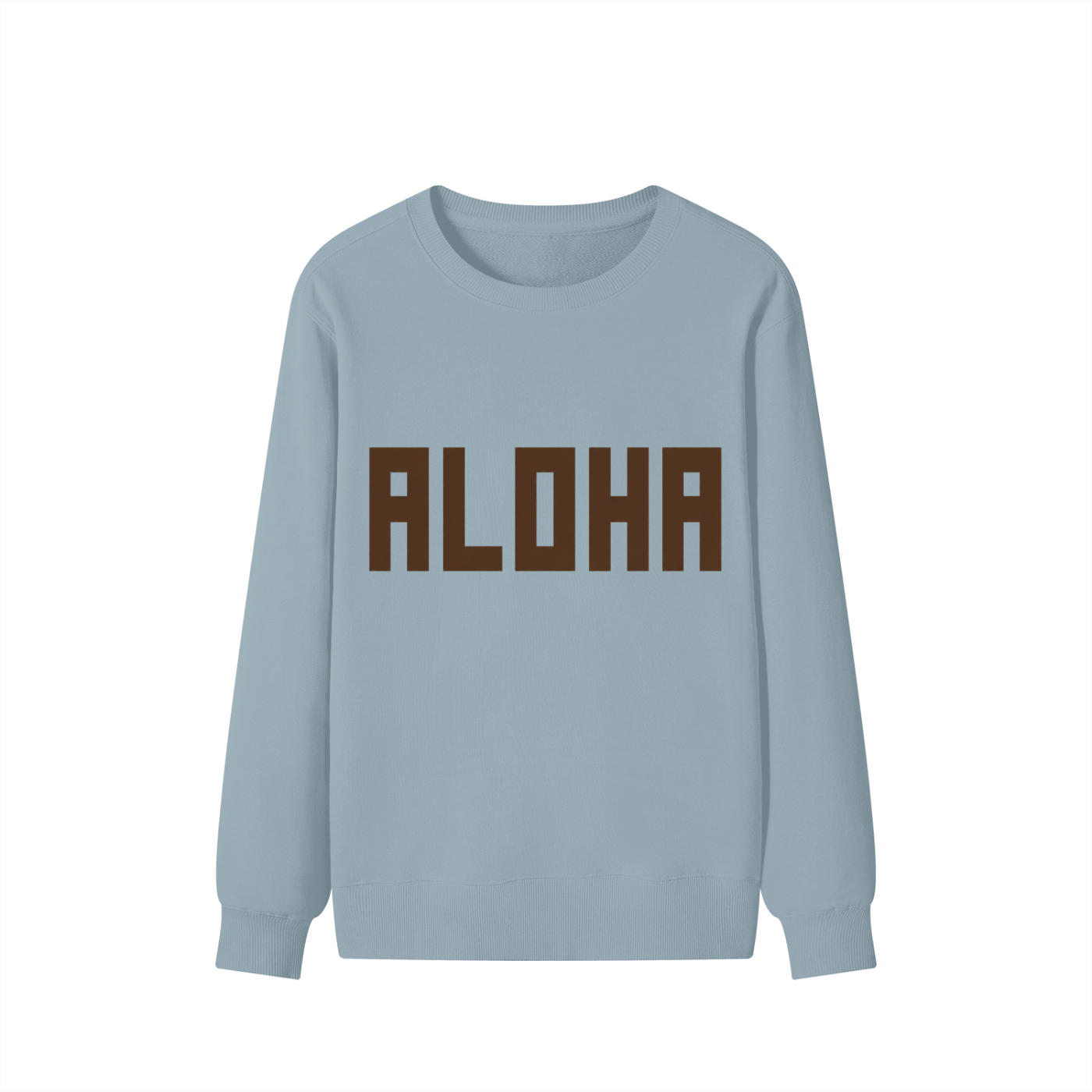 BLOCK ALOHA SWEATSHIRT IN HAZE BLUE