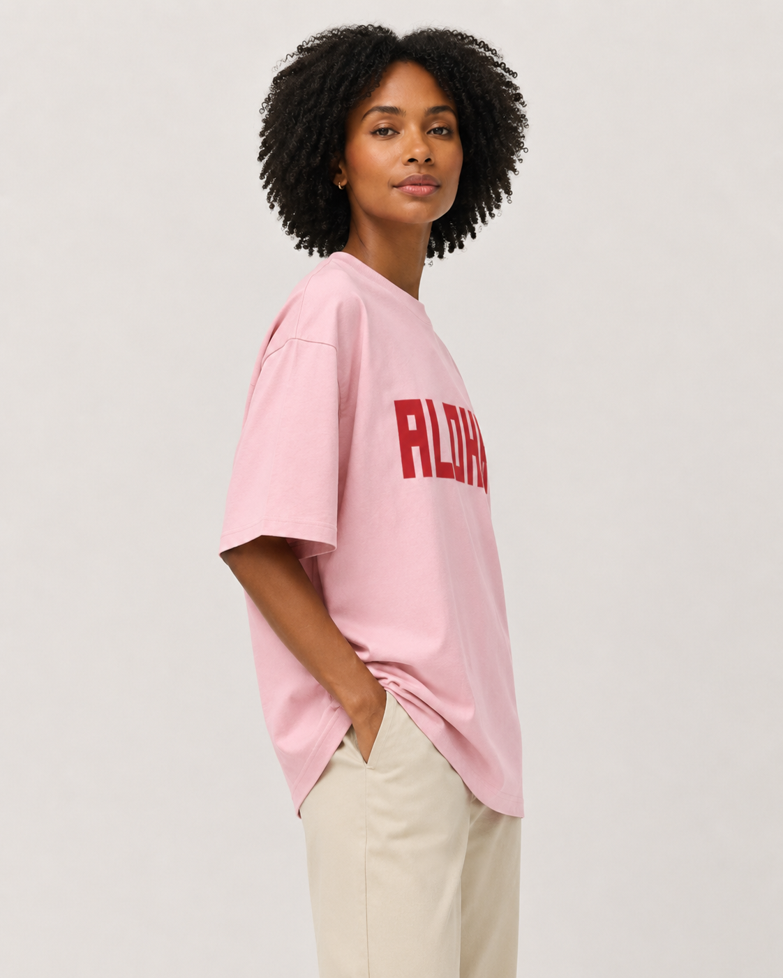 BLOCK ALOHA TEE