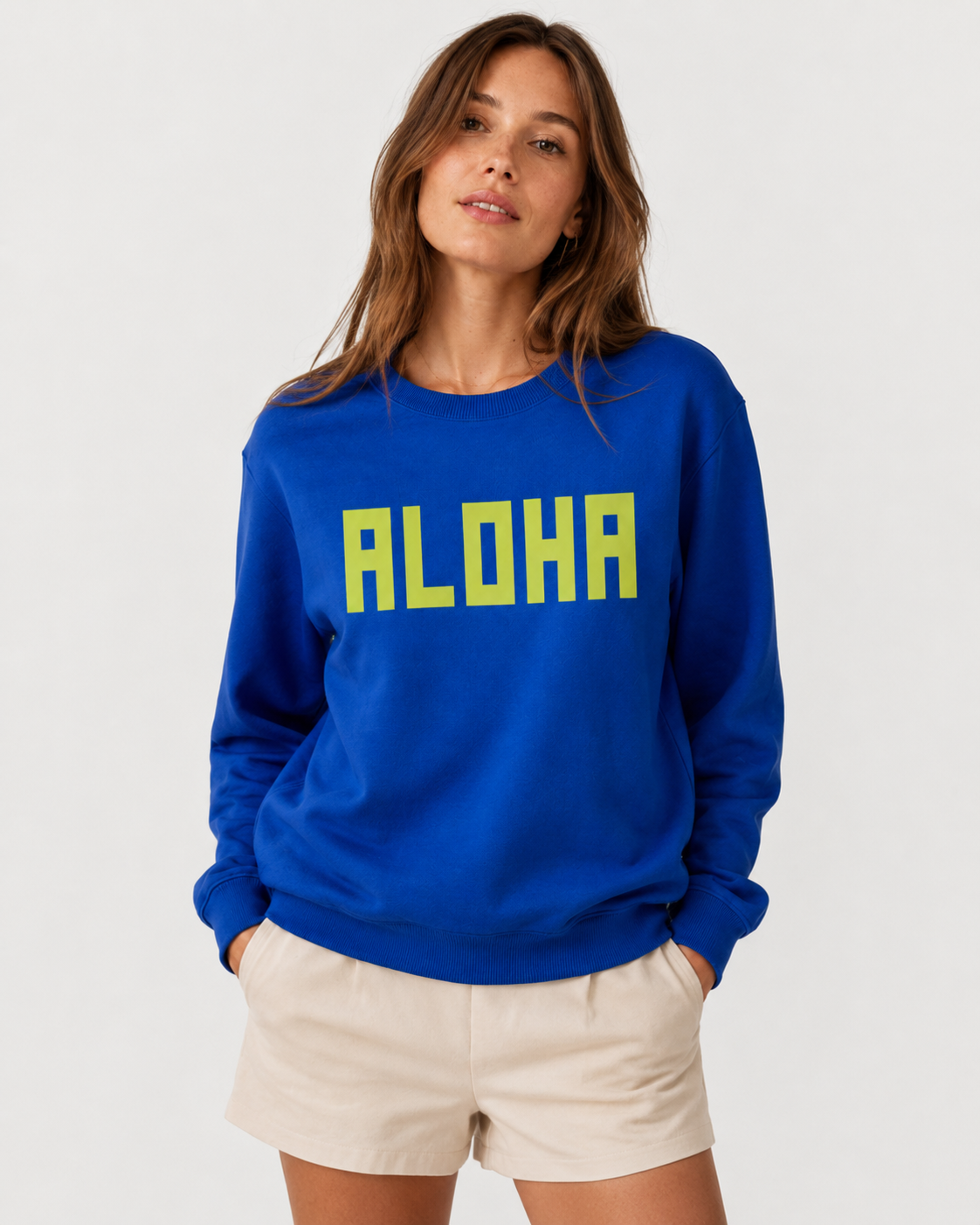 BLOCK ALOHA SWEATSHIRT