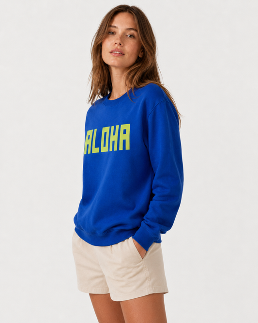 BLOCK ALOHA SWEATSHIRT