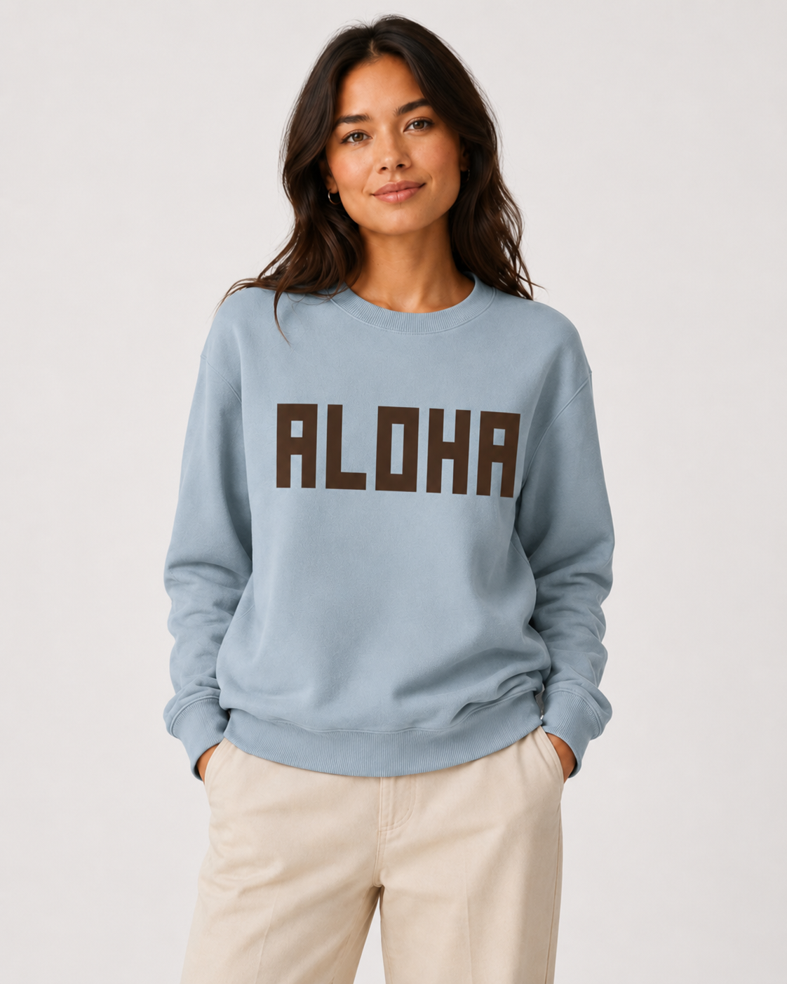 BLOCK ALOHA SWEATSHIRT