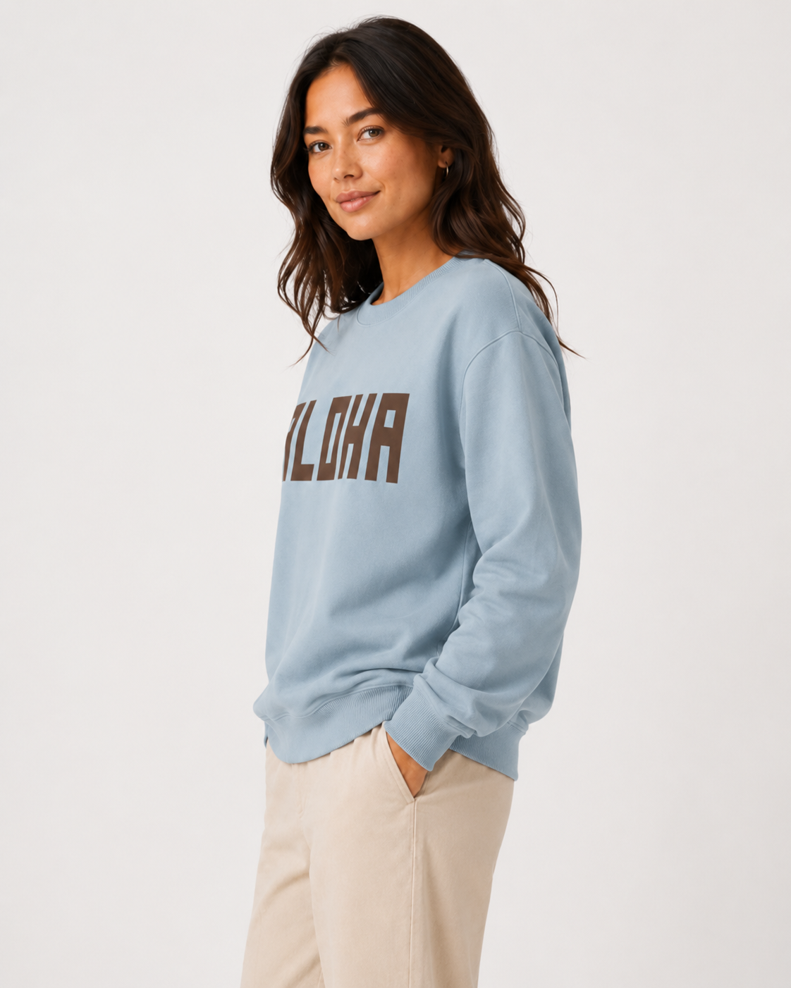BLOCK ALOHA SWEATSHIRT