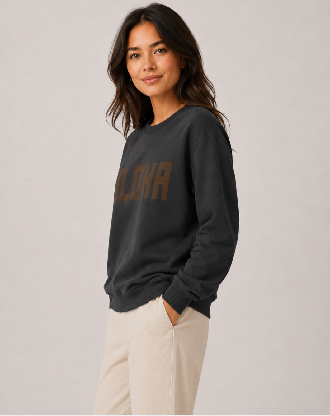 BLOCK ALOHA SWEATSHIRT